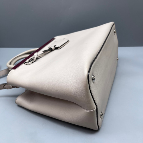 Fendi Petite 2jours Calfskin Light Grey