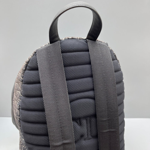 Dior Cannage Stitch Rider Backpack Canvas Black Grey