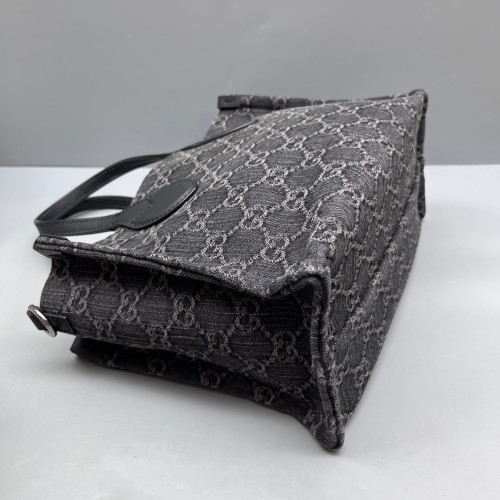 Gucci Small Babouska Tote Denim Black