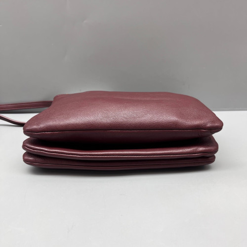 Celine Small Trio Calfskin Burgundy