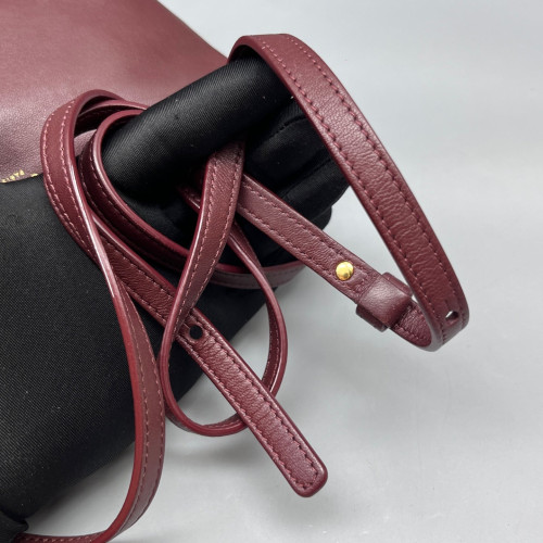 Celine Small Trio Calfskin Burgundy