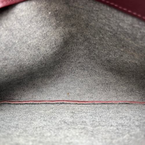 Celine Small Trio Calfskin Burgundy