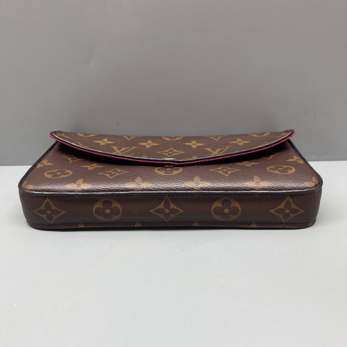 Louis Vuitton Pochette Felicie Chain Wallet Monogram Brown