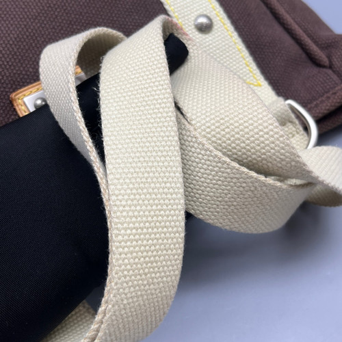 Louis Vuitton Tote Bag Canvas Brown Beige