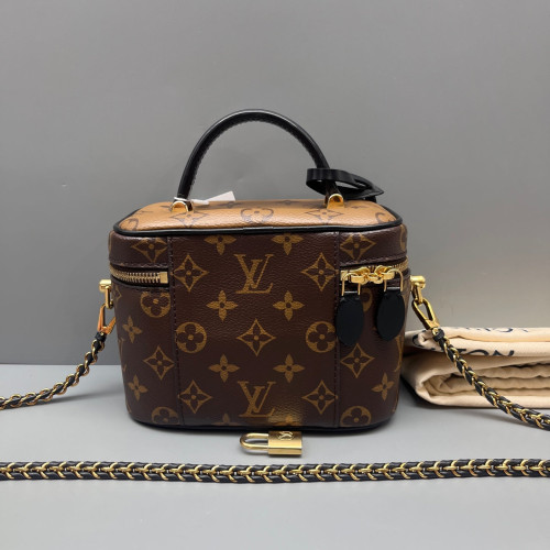 Louis Vuitton Vanity PM Reverse Monogram Brown Black