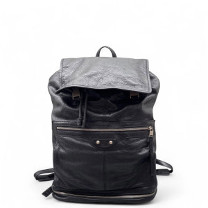 Balenciaga Backpack Arena Lambskin Black