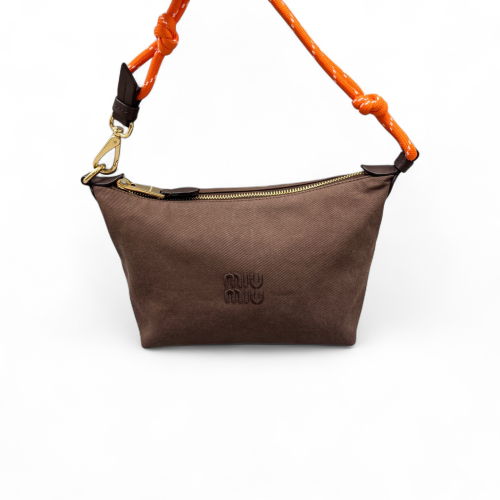 Miu Miu Mini Spirit Bag Canvas Brown