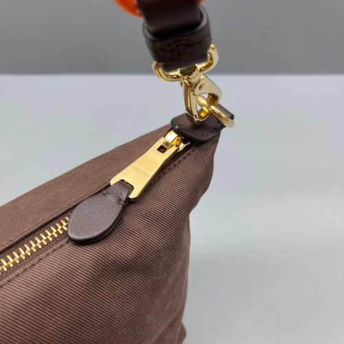 Miu Miu Mini Spirit Bag Canvas Brown