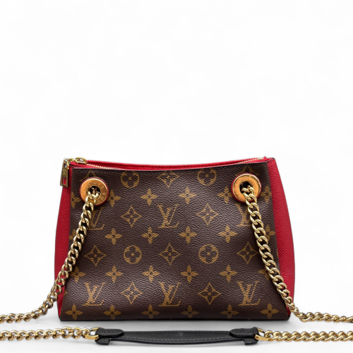 Louis Vuitton Surene BB Monogram Brown Red Louis Vuitton Surene BB Monogram Brown Red