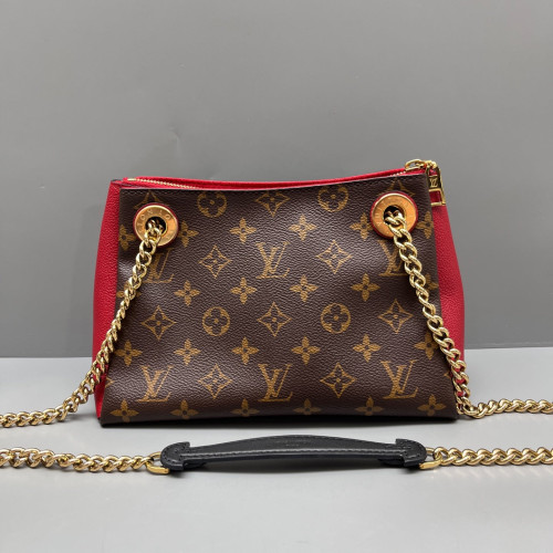 Louis Vuitton Surene BB Monogram Brown Red Louis Vuitton Surene BB Monogram Brown Red