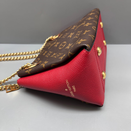 Louis Vuitton Surene BB Monogram Brown Red Louis Vuitton Surene BB Monogram Brown Red