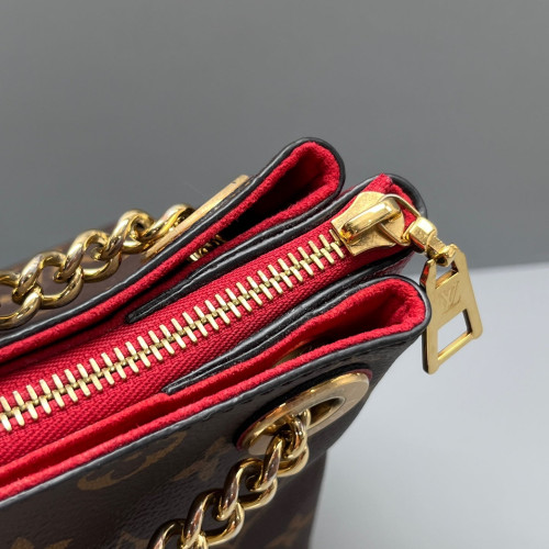 Louis Vuitton Surene BB Monogram Brown Red Louis Vuitton Surene BB Monogram Brown Red