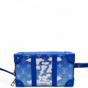 Louis Vuitton Soft Trunk Wallet Monogram White Blue
