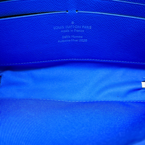 Louis Vuitton Soft Trunk Wallet Monogram White Blue