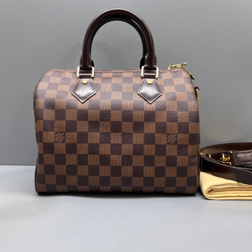 Louis Vuitton Speedy Bandouliere 25 Damier Ebene Brown