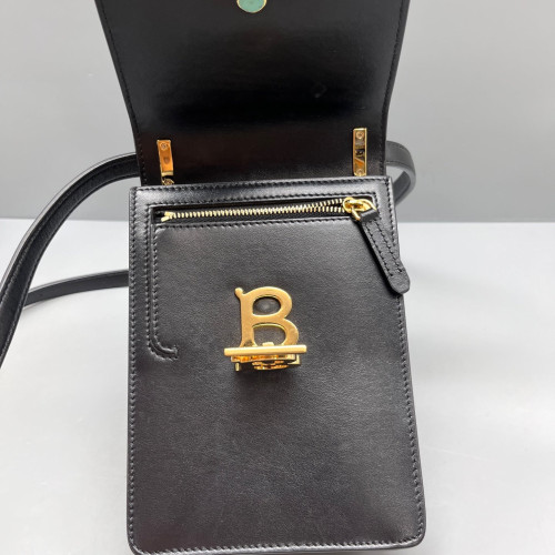 Burberry Phone Holder Smooth Calfskin Black Burberry Phone Holder Smooth Calfskin Black