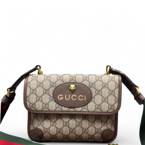 Gucci Neo Vintage Belt Bag GG Monogram Brown Beige Green Gucci Neo Vintage Belt Bag GG Monogram Brown Beige Green