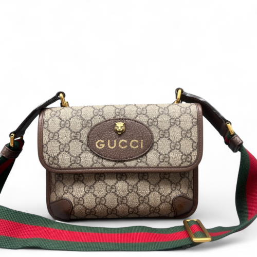 Gucci Neo Vintage Belt Bag GG Monogram Brown Beige Green Gucci Neo Vintage Belt Bag GG Monogram Brown Beige Green