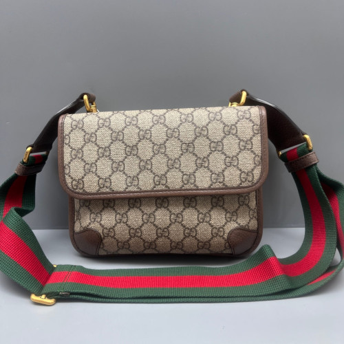 Gucci Neo Vintage Belt Bag GG Monogram Brown Beige Green Gucci Neo Vintage Belt Bag GG Monogram Brown Beige Green