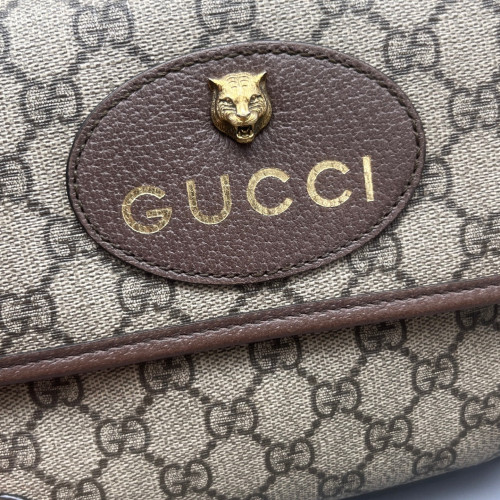 Gucci Neo Vintage Belt Bag GG Monogram Brown Beige Green Gucci Neo Vintage Belt Bag GG Monogram Brown Beige Green