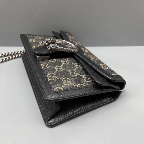 Gucci Dionysus Clutch GG Supreme Monogram Black