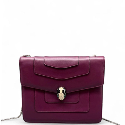 Bvlgari Large Serpenti Forever Shoulder Bag Smooth Calfskin Purple Bvlgari Large Serpenti Forever Shoulder Bag Smooth Calfskin Purple