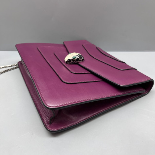 Bvlgari Large Serpenti Forever Shoulder Bag Smooth Calfskin Purple Bvlgari Large Serpenti Forever Shoulder Bag Smooth Calfskin Purple