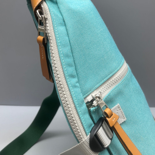 Loewe Bumbag Canvas Blue Brown Green Loewe Bumbag Canvas Blue Brown Green