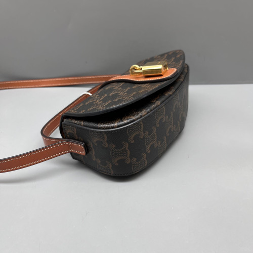 Celine Mini Tabou Triomphe Brown Black