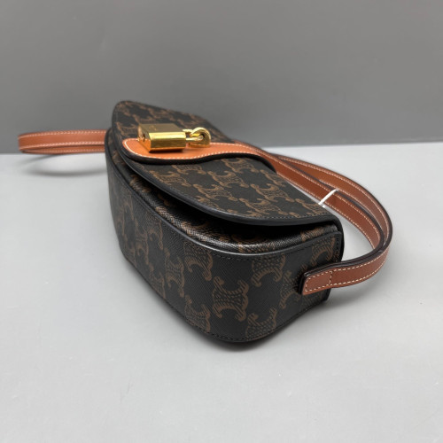 Celine Mini Tabou Triomphe Brown Black