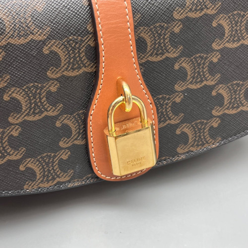 Celine Mini Tabou Triomphe Brown Black