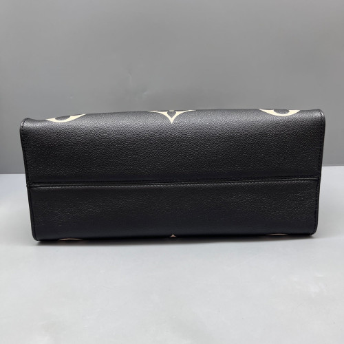 Louis Vuitton Onthego MM Monogram Empreinte Giant Black White