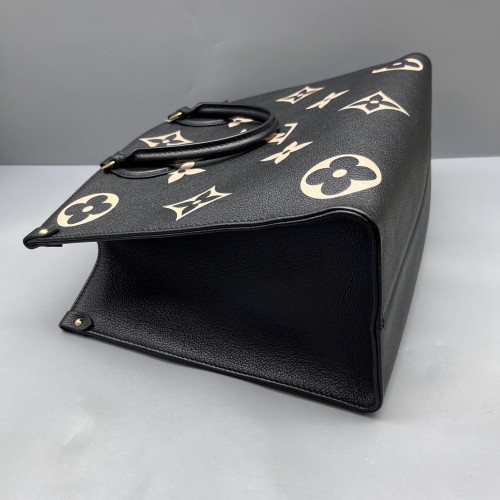 Louis Vuitton Onthego MM Monogram Empreinte Giant Black White