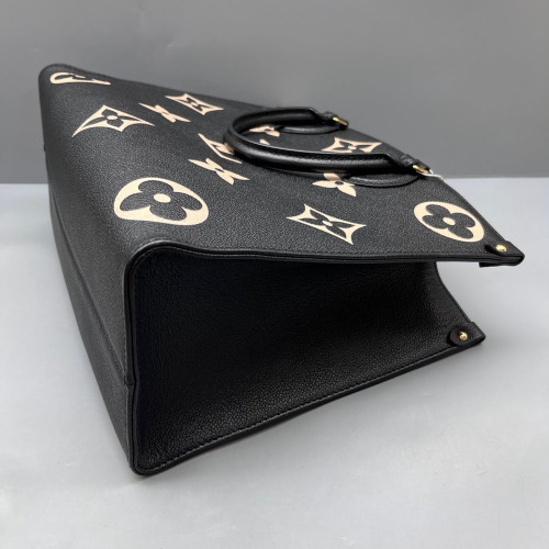 Louis Vuitton Onthego MM Monogram Empreinte Giant Black White