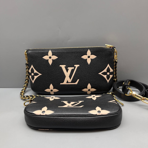 Louis Vuitton Multi Pochette Accessories Monogram Empreinte Giant Black Louis Vuitton Multi Pochette Accessories Monogram Empreinte Giant Black