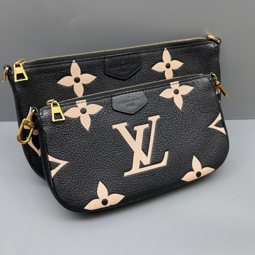 Louis Vuitton Multi Pochette Accessories Monogram Empreinte Giant Black Louis Vuitton Multi Pochette Accessories Monogram Empreinte Giant Black