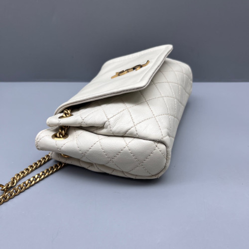 Yves Saint Laurent Mini Nolita Shoulder Bag Calfskin White Yves Saint Laurent Mini Nolita Shoulder Bag Calfskin White