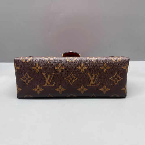 Louis Vuitton Locky BB Monogram Brown Red Louis Vuitton Locky BB Monogram Brown Red