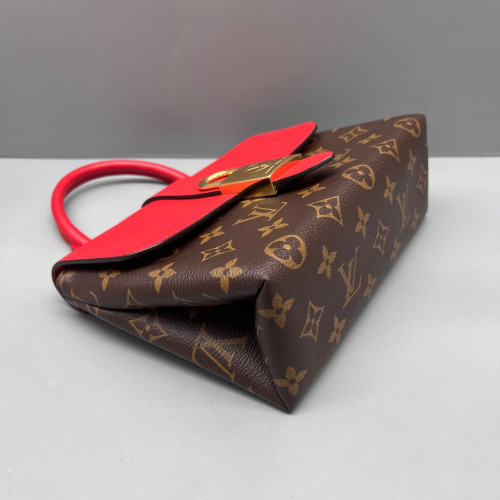 Louis Vuitton Locky BB Monogram Brown Red Louis Vuitton Locky BB Monogram Brown Red