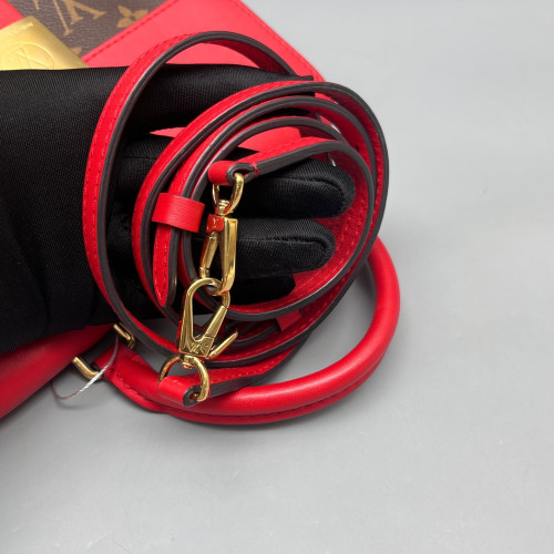 Louis Vuitton Locky BB Monogram Brown Red Louis Vuitton Locky BB Monogram Brown Red