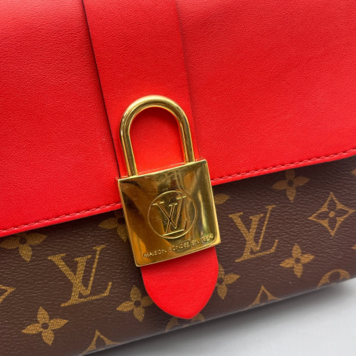 Louis Vuitton Locky BB Monogram Brown Red Louis Vuitton Locky BB Monogram Brown Red