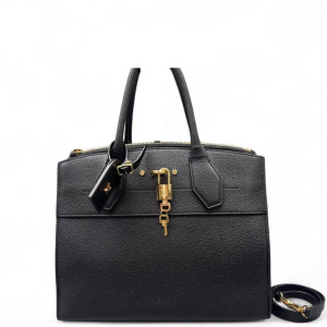 Louis Vuitton City Steamer MM Calfskin Black
