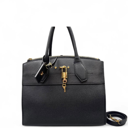 Louis Vuitton City Steamer MM Calfskin Black