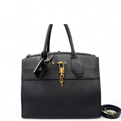 Louis Vuitton City Steamer MM Calfskin Black