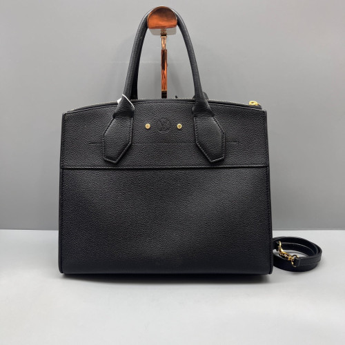 Louis Vuitton City Steamer MM Calfskin Black