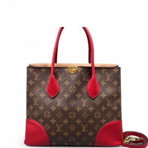Louis Vuitton Flandrin Tote Monogram Brown Red