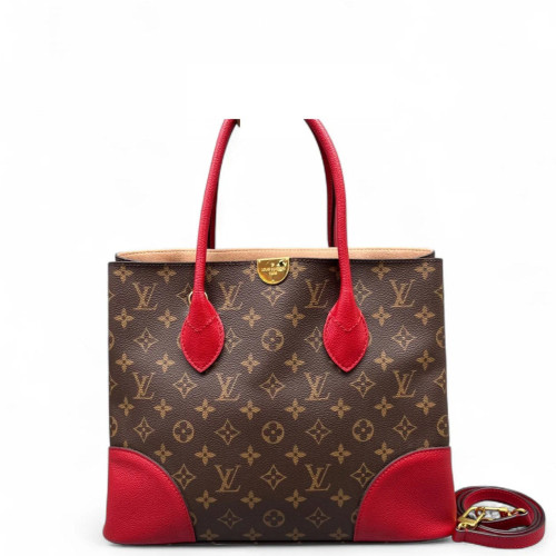 Louis Vuitton Flandrin Tote Monogram Brown Red