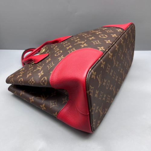 Louis Vuitton Flandrin Tote Monogram Brown Red