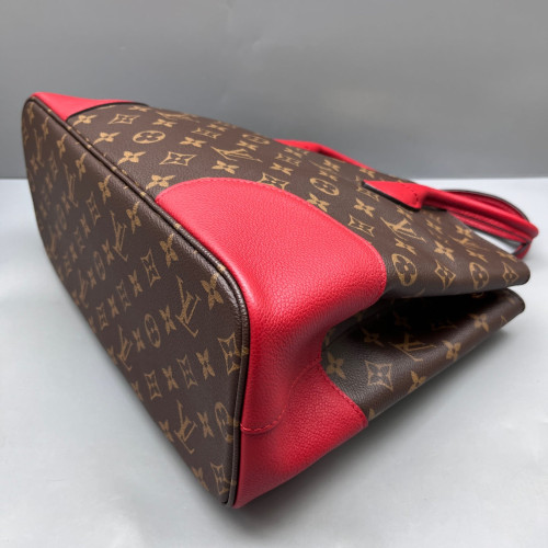 Louis Vuitton Flandrin Tote Monogram Brown Red