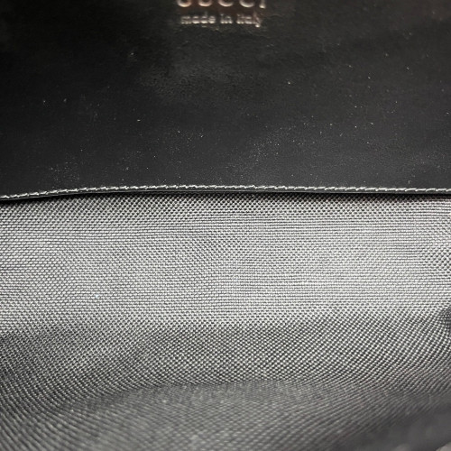 Gucci Chevron Mini GG Marmont Calfskin Black